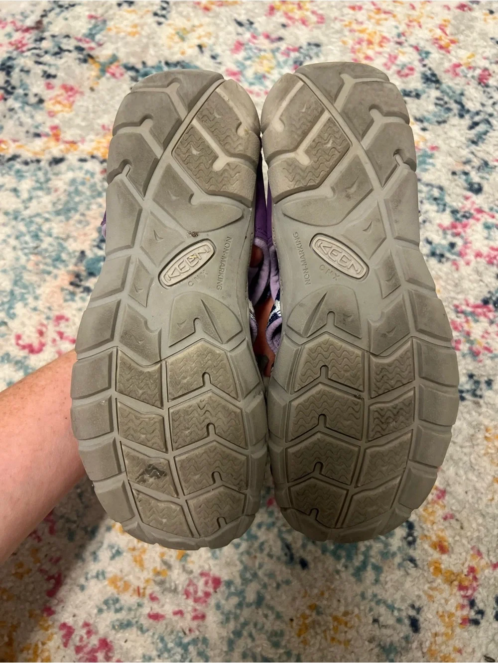 Keen Kids Purple Outdoor Sandals with Gray Accents